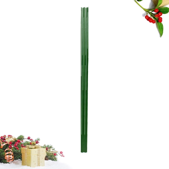 100Pcs Durable Green Craft Flower Wire Ideal for Floral Arrangement and DIY Wrapping