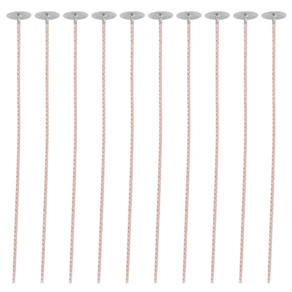 100Pcs ECO Wicks for Soy Candles, 8 Inch Pre-Waxed Candle Wick for Candle Making,Thick Candle Wick with Base