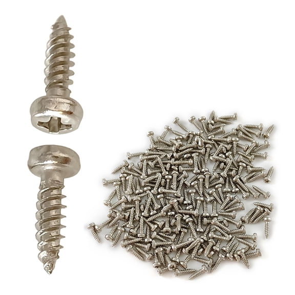 100Pcs Electric Guitar Pickguard Screws Scratch Plate Mounting Screws Guitar Tuners Screw Guitar Tuning Pegs Screws Set