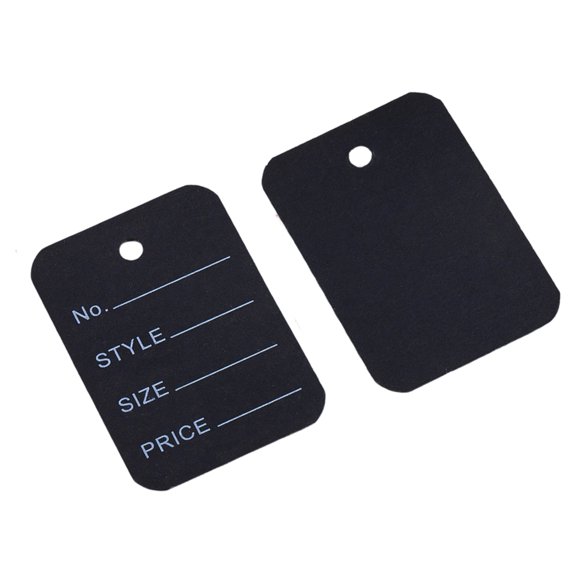 100Pcs Elegant White Head Prices Labels With Twine Cord For Branding Clothing Bags Jewelry Small Business