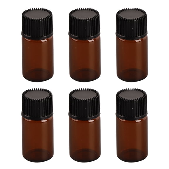 100Pcs Essential Oil Bottles 3ml Mini Size Waterproof Durable Odorless Prevent Leakage Transparent Empty Glass Dropper Bottles for Travel Cosmetics Perfume Liquid (1.4 x 0.6 inches / 3.5 x 1.5 cm)
