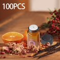 thumbnail image 1 of 100Pcs Essential Oil Empty Bottle 2ml Amber Screw on Lid Sample Dispensing Bottles Leakproof Travel Reusable Storage Glass Vials , without Flip Plug, 1 of 10
