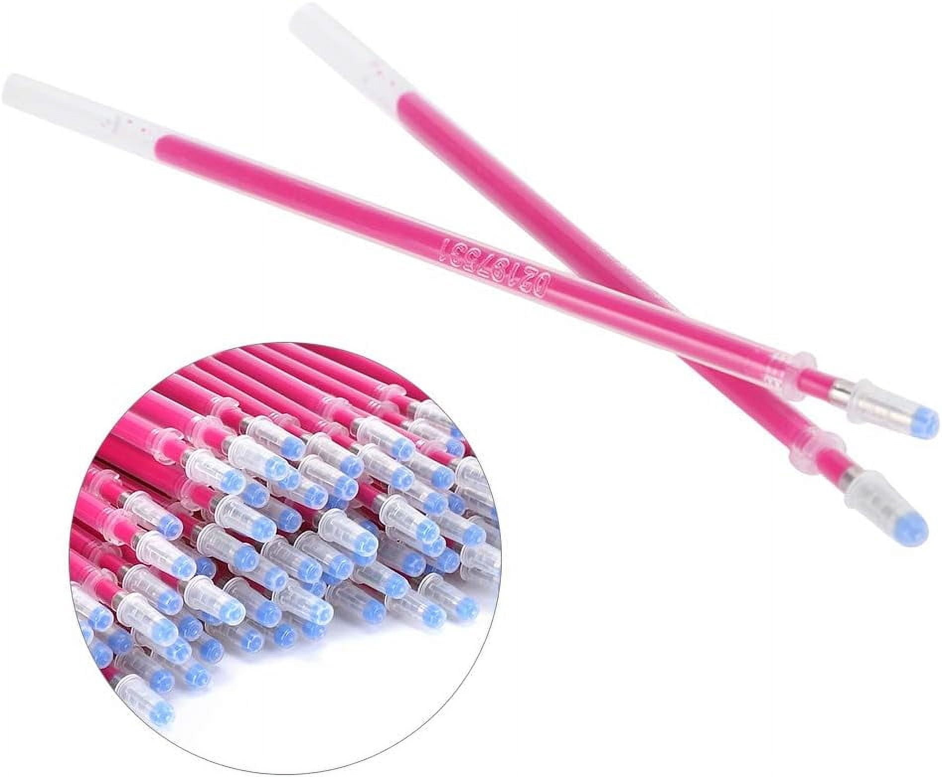 100Pcs Fabric Marker Pen Refill, Heat Erasable Pens Refill Fabric High Temperature Disappearing Pens Refill Fabric Marker Pen Tailoring Tool for Fabric Quilting Sewing