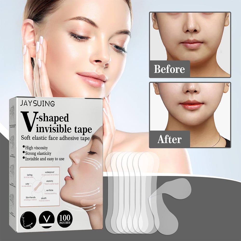 100Pcs Face Lift Tape Face Lift Tape Invisible Face Tape Lifting 100Pcs Face Lift Tape Face Lift Tape Invisible Face Tape Lifting