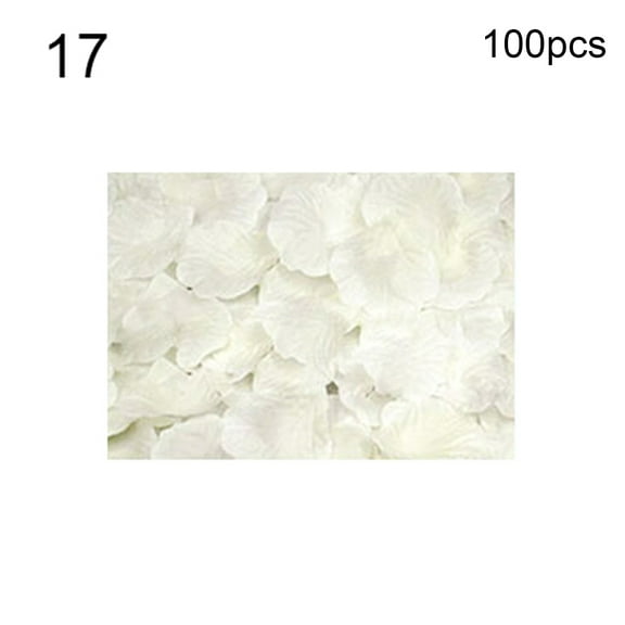 100Pcs Fake Flowers Romantic Colorful Fabric Artificial Rose Flower Petals for Wedding