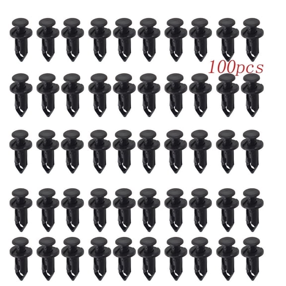 100Pcs Fender Clips Fasteners Push Retainer ATV Retainer Clips 8mm 0.31in Push Pin Splash Guard Body Panel Universal for Honda Suzuki Kawasaki