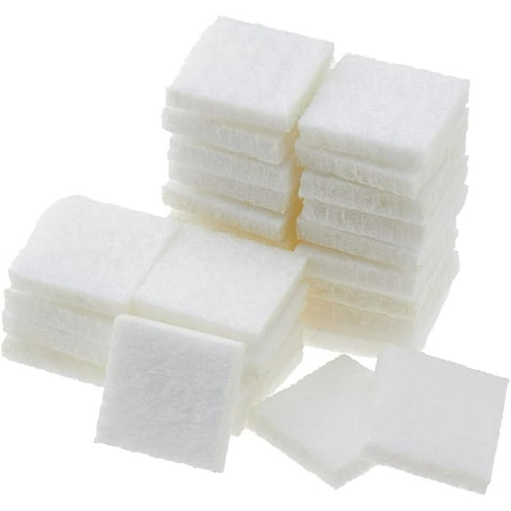 100Pcs Fibre Perfume Pads Essential Oils Diffuser Pads Aromatherapy Locket Pads Aromatherapy Pads Square Replaceable Felt Pads (White) for Column Diffuser Pendant 15x15x3mm Cloth