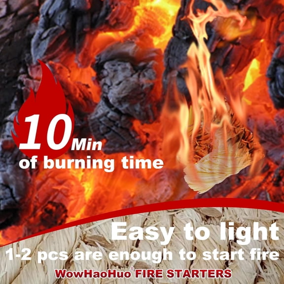 100Pcs Fire Starters for Fireplace,Grill & BBQ,Campfires, Camping, Survival kit, Chimney, Grill Pit, Fire Pit, Wood Stove, Smoker,Charcoal Starter,Waterproof,Natural Fire Starter$$Garden & Patio