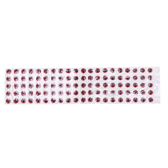 100Pcs Fish Eyes Durable 3D Round Soft DIY Lightweight Delicate Fishing Lure EyesRed