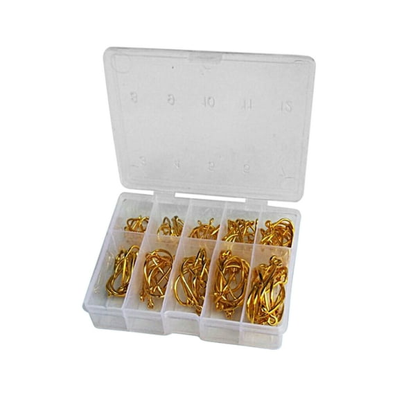 100Pcs Fishing Hook Strong Penetration High Strength Sharp Carbon Steel Assist Bait Hook Fishing Accessories for Angling