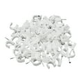 thumbnail image 1 of 100Pcs Fixed Clips Easy Installation Round Nail Clips High-Strength Metal Steel Nails U-Shaped Snap Home Wiring Accessories, 1 of 8