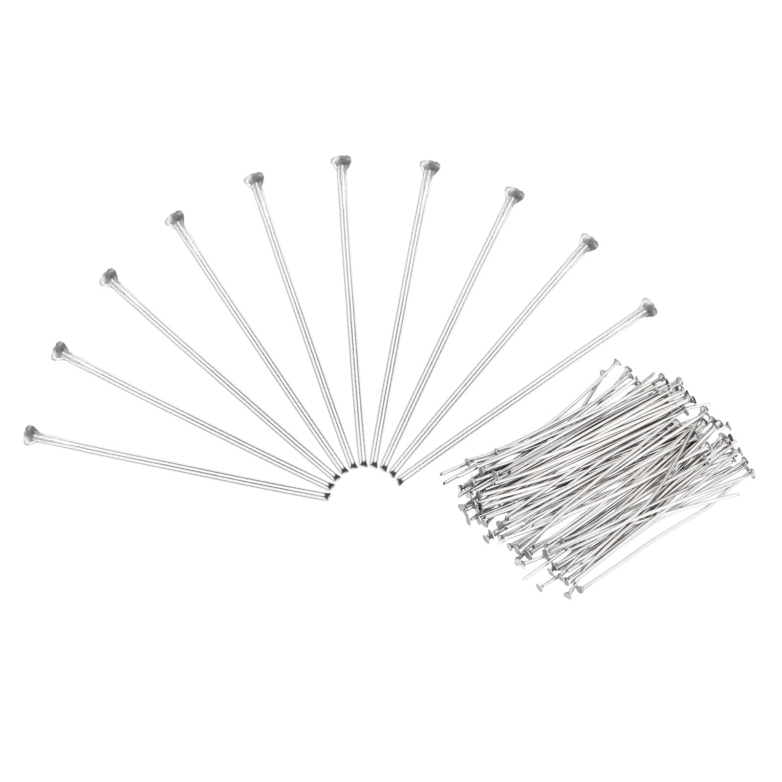 Pin 22 100Pcs Flat Head Pins for Jewelry Making 22mm Stainless Steel Flat Head ...
