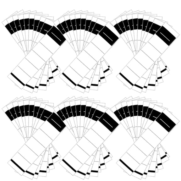 100Pcs Folder Labels Self-Adhesive Folder Spine Sticker 5.4x19cm 3.6x19cm Self-Adhesive Folder Spine Label Sticker