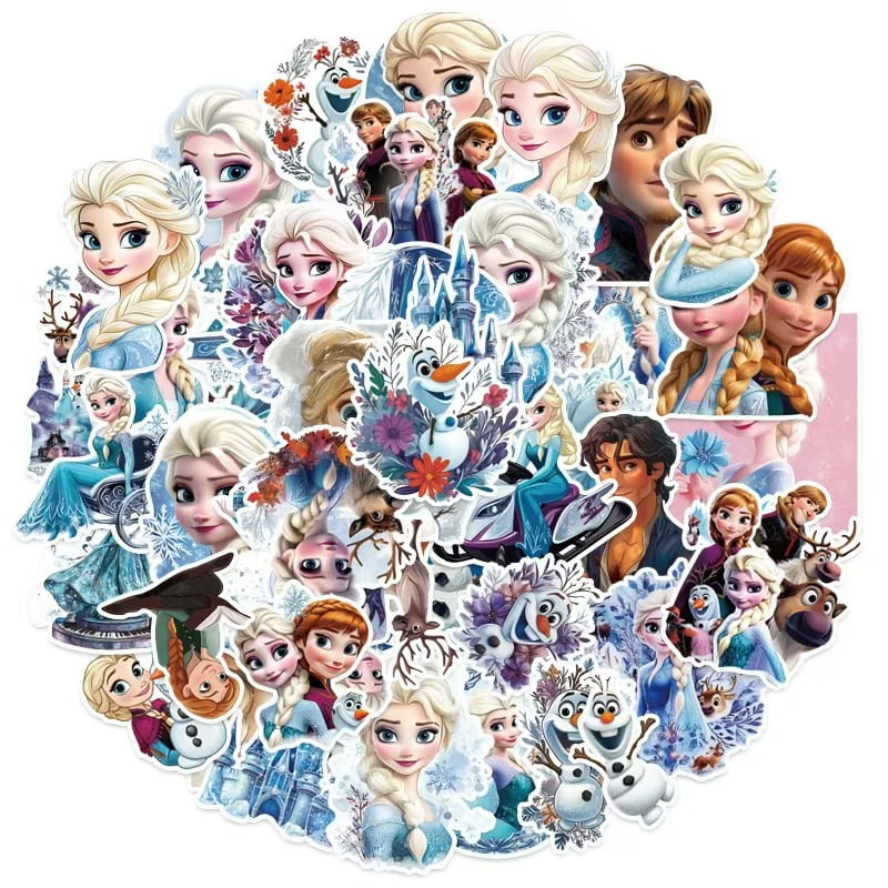 Frozen Sticker Notebook 100Pcs Frozen Stickers for Girl, Cute Cartoon Gifts Decal for Teen ...