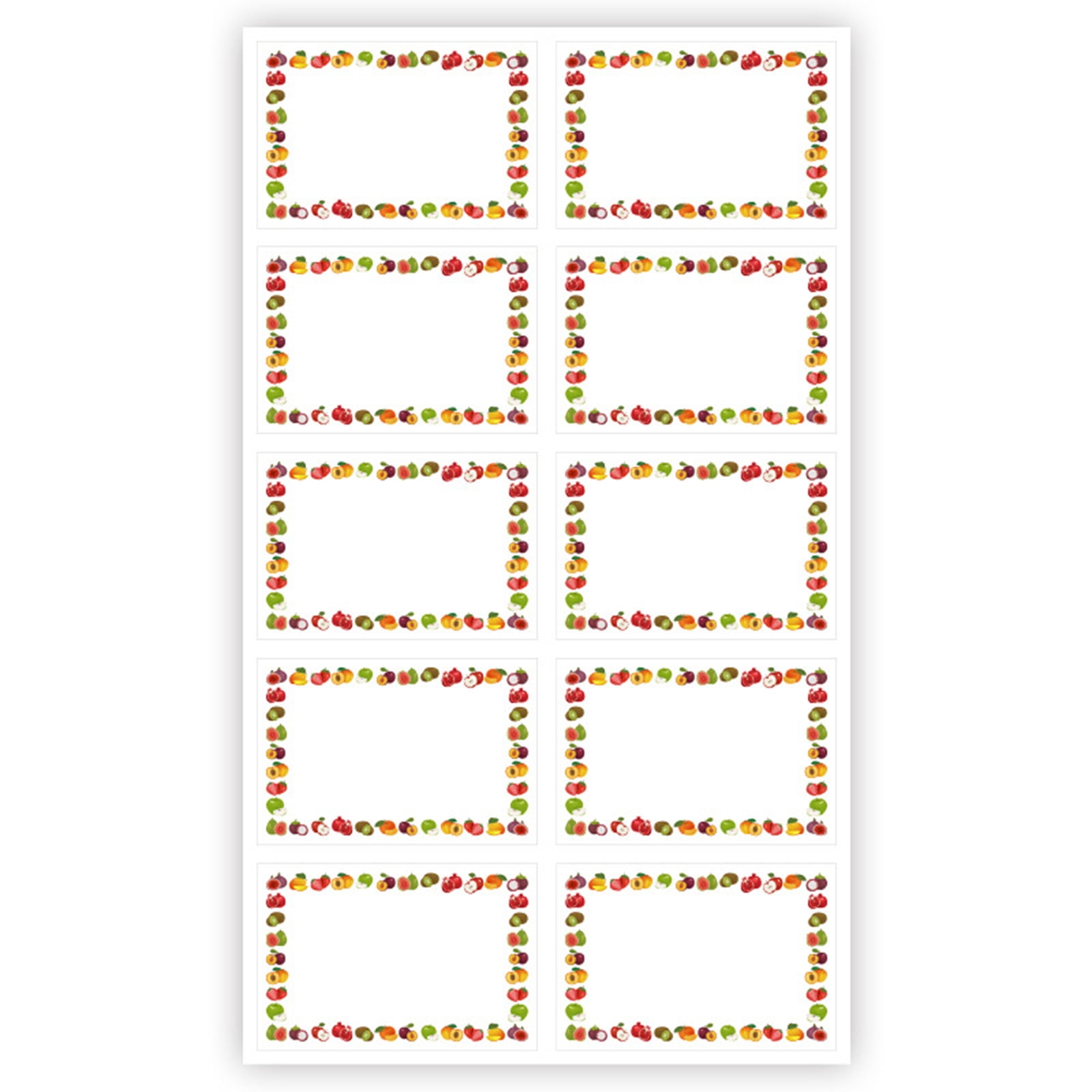 100Pcs Fruit Border Sticker Adhesive Storage Label Freezer Labels For ...