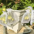 thumbnail image 1 of 100Pcs Fruit Protection Bags, White Mesh Fruit Tree Bags, Mesh Bag with Drawstring, Pest Barrier and Fruit Protectors for Garden and Plant Fruit Flower, Netting Bags for Grapes, Mango etc, 10*15cm, 1 of 3