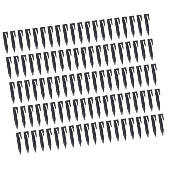 100Pcs Garden Lawn Mower Peg Boundaries Nails Ground Spikes Fixing Pin Boundaries Wire Stake Lawn Peg Landscape Staple