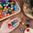 thumbnail image 1 of 100Pcs Glitter Pom Poms Tinsel Pompom Bulk Colorful Fibre Sparkle Ball Soft Fluffy Decor Round Fuzzy Tinsel Balls Glitters Pompoms for DIY Art Crafting Cat Pet Holiday Party Decor(2CM), 1 of 9