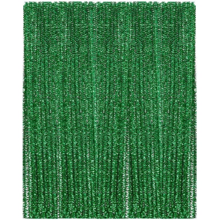 Menkey Chenille Stem Pipe Cleaners for Arts and Crafts (100pcs, Green)