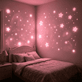 thumbnail image 1 of 100Pcs Glow in The Dark Star Stickers - 3cm Fluorescent Wall Decals - Luminous Ceiling Decoration - Peel & Stick Night Light Decor For Bedroom Makeover, 1 of 3