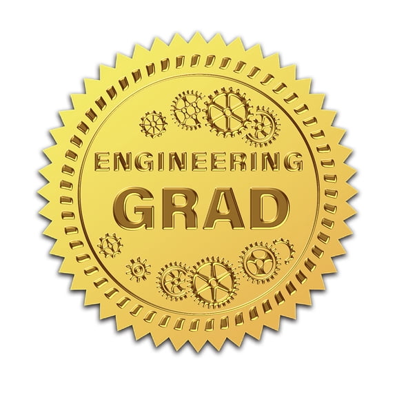 100Pcs Gold Foil Embossed Stickers 2 inch Engineering Grad Self Adhesive Certificate Seals Medal Decoration Sticker DIY