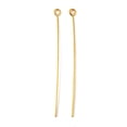thumbnail image 1 of 100Pcs Golden Plated Brass Eye Pin, 1 of 3