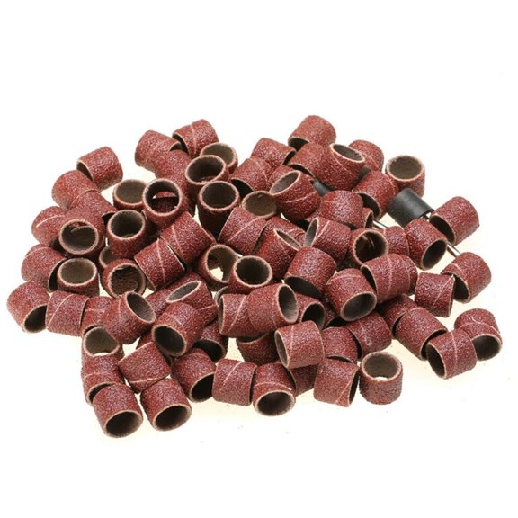 100Pcs Grinding Sleeves Grinding Rolls Set for Drilling Machine Sanding Belt