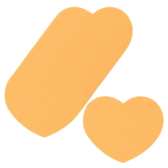 100Pcs Heart Cutouts Paper 2.5x3 Inch Heart-Shape Cards for DIY Gold