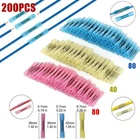 100Pcs Heat Shrink Butt Wire Splice Seal Connectors Crimp Terminals 22-10Awg