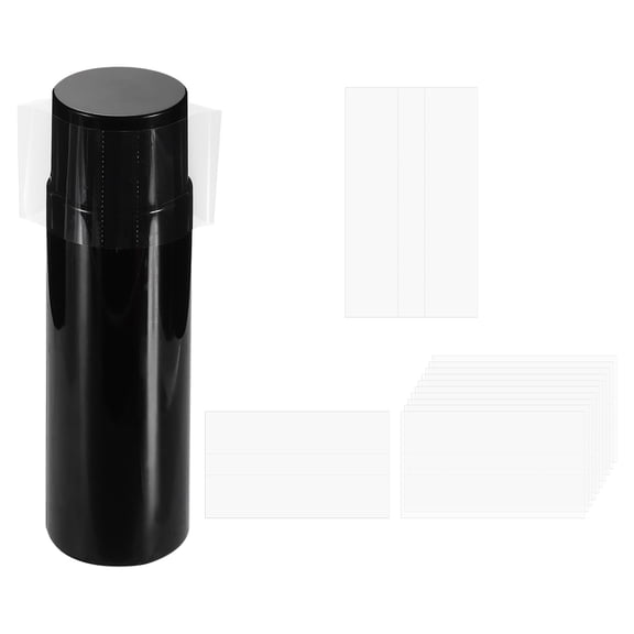 100Pcs Heat Shrink Wrap Bands, 130x70mm(5.1x2.8 Inch) Clear Perforated Shrink Bands for Bottles, Lip Gloss Tubes Fit Cap Diameter 5.2"