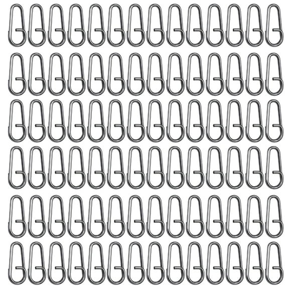 100Pcs High Strength Fishing Split Rings Line Connector Replacement Fishing Lures Connector Easy Attachments Lures Rings