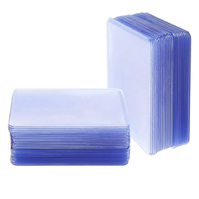 100Pcs Holder Toploaders and Clear Sleeves for Collectible Trading  Basketball Sports Cards 35PT Rigid Plastic