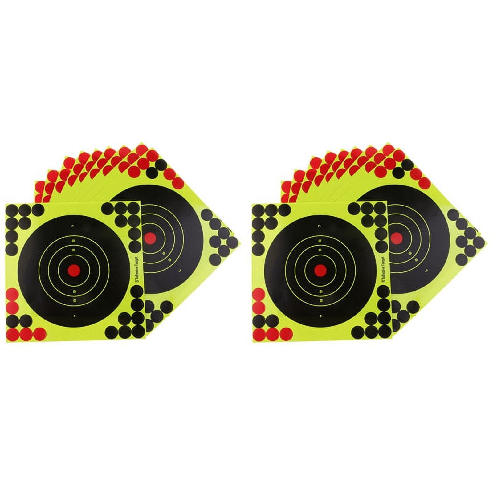 100Pcs Hunting Targets 8X8 Inch Self Adhesive Paper Reactive Splatter Targets Stickers
