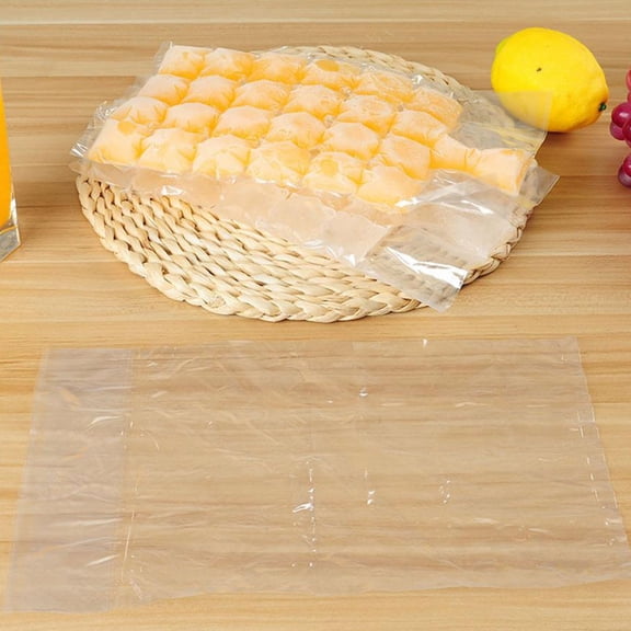 100Pcs Ice Tray Bag Transparent Pe Material Self Sealing Ice Mold for Parties and Bbqs