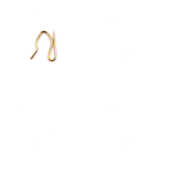 100Pcs Iron Drapery Hook Pins Pin-on Hooks for Shower Window Curtain Golden 24x18x1.5mm