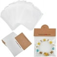 thumbnail image 1 of 100Pcs Jewelry Display Bags Bracelet Display Cards Paper Foldable Header Cards Small Craft Package Cardboard Holders, 1 of 6