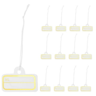 95pcs White Marking Tags Price Tags Price Labels Display Tags with Hanging  String for Product Jewelry Clothing 