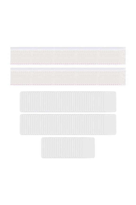 100Pcs Keychain Display Cards with Self Sealing Bags Jewelry Packaging for Selling Gift Pouches Clear Pocket Rings Bracelet Display Cards White