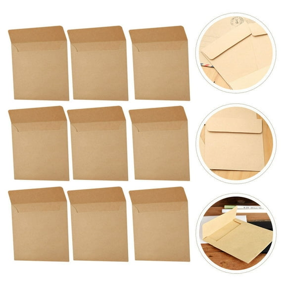 SEWCHICS Khaki Kraft Envelopes for Storage Use Small and 100Pcs