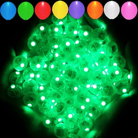100Pcs LED Balloon Lights, Green Mini Round Balls Lights, Waterproof Tiny LED Lights for Paper Lantern Balloon Party,Wedding,Birthday,Festival,New Year and Christmas Decorative
