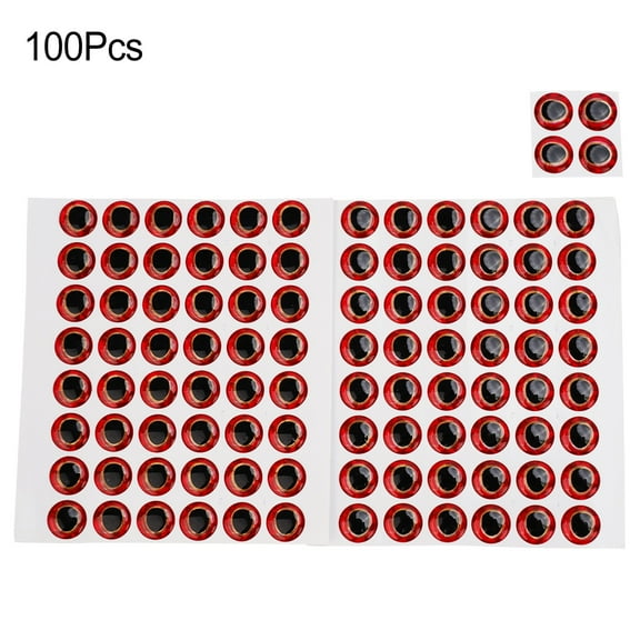 100Pcs/Lot Fishing Lure Eyes Fish Eye For Fly Tying 3D-Holographic Stickers 6/8/10/12Mm Diy Fishing Gear Lure Eyes Accessories