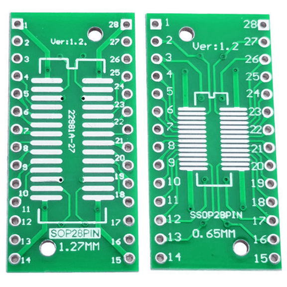 100Pcs/Lot TSSOP28 SSOP28 SOP28 to DIP28 Transfer Board DIP Pin Board Pitch Adapter IC Adapter Board
