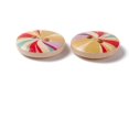 thumbnail image 1 of 100Pcs Lovely 2-Hole Basic Sewing Button Wooden Buttons Colorful Craft Buttons for Garment Sewing Buttons and DIY Craft Projects, 1 of 3