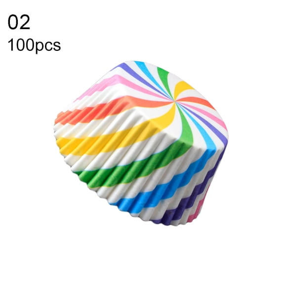 100Pcs Lovely Cupcake Cake Paper Cup Baking Chocolate Glutinous Rice Tray Decor-2#,100pcs