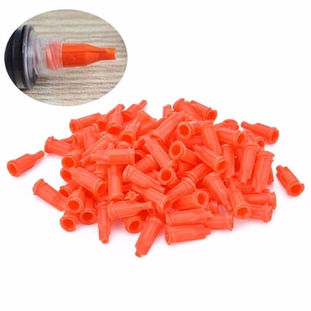 100Pcs Luer Lock Syringe End Caps Injector Dispensing End Sealing Plug Kit USA