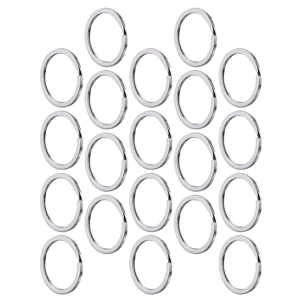 100Pcs Metal Key Rings Round Key Rings Round Split Key Rings for Key ...