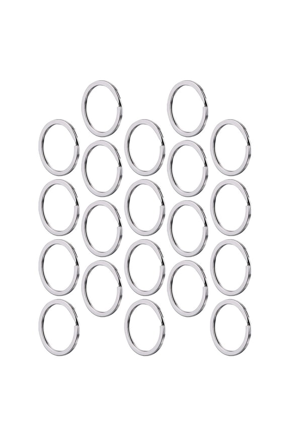 100Pcs Metal Key Rings Round Key Rings Round Split Key Rings for Key Chains