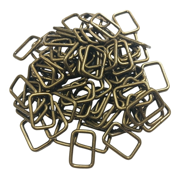 100Pcs Metal Rectangle Rings Buckles Webbing Rings Strap Connectors for Backpacks Accessories 20mm 25mm 32mm 38mm