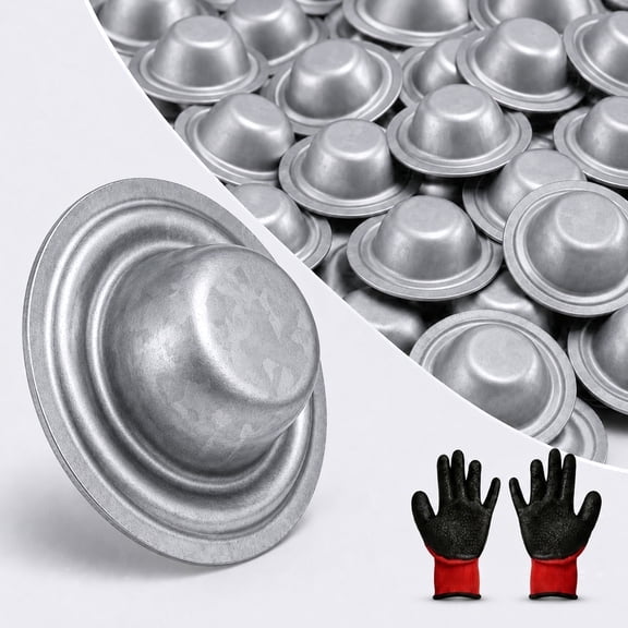 100Pcs Metal Screw Roof Caps, Screw Covers for Protecting Screw Heads Easy to Install for Leak Protection Weather Protection and DIY Home Improvement