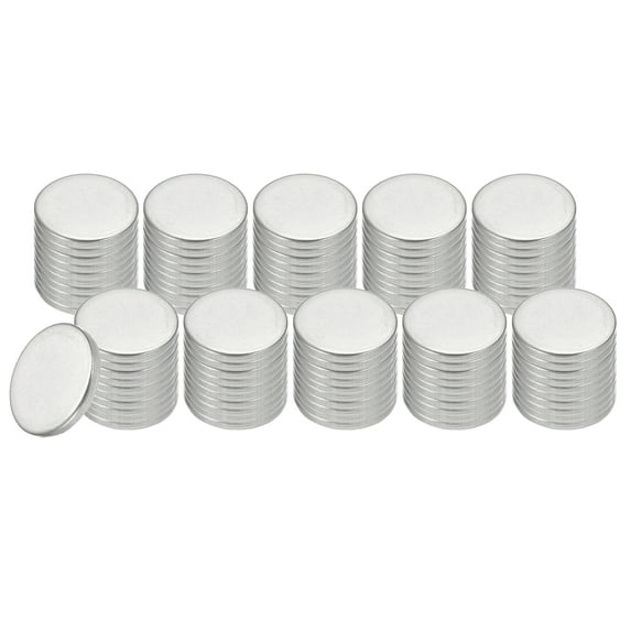 100Pcs Metal Stamping Blanks, 9mm Round Stamping Name Tags 304 Stainless Steel Blanks Metal Plate Disc for Laser Engraving Stamping Dog Tags Keychain Making, 9x1.3mm
